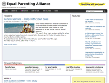 Tablet Screenshot of equalparentingalliance.org